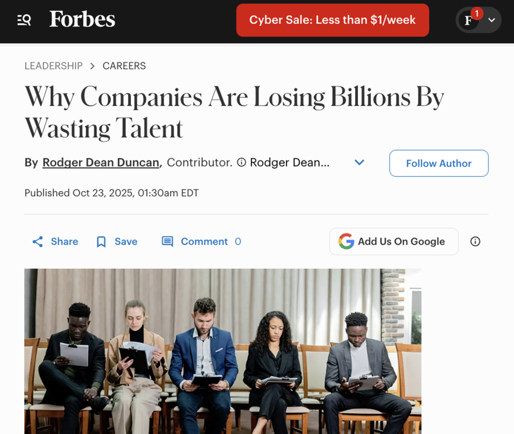 Why companies are losing billions with talent